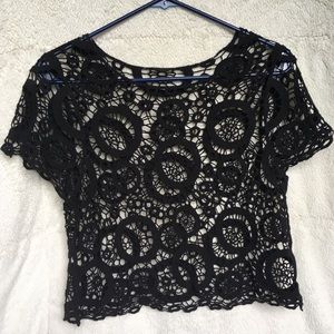 Black Lace Shirt
